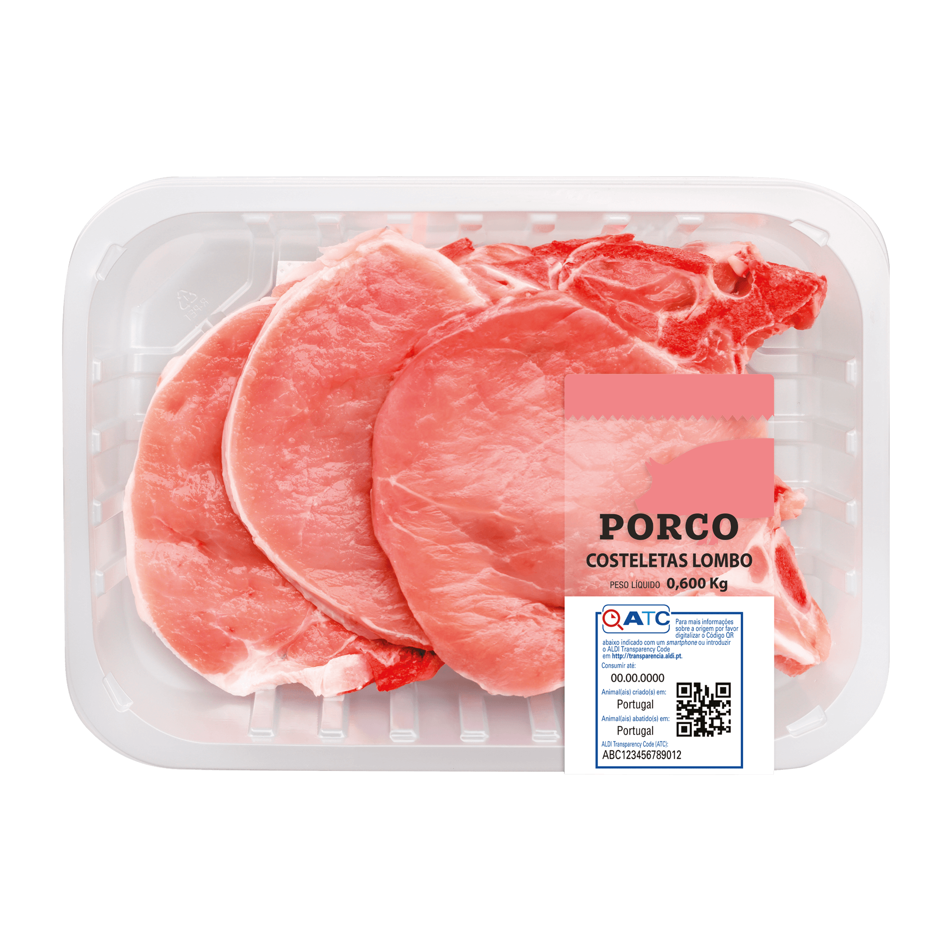 Costeletas do Lombo de Porco Nacionais