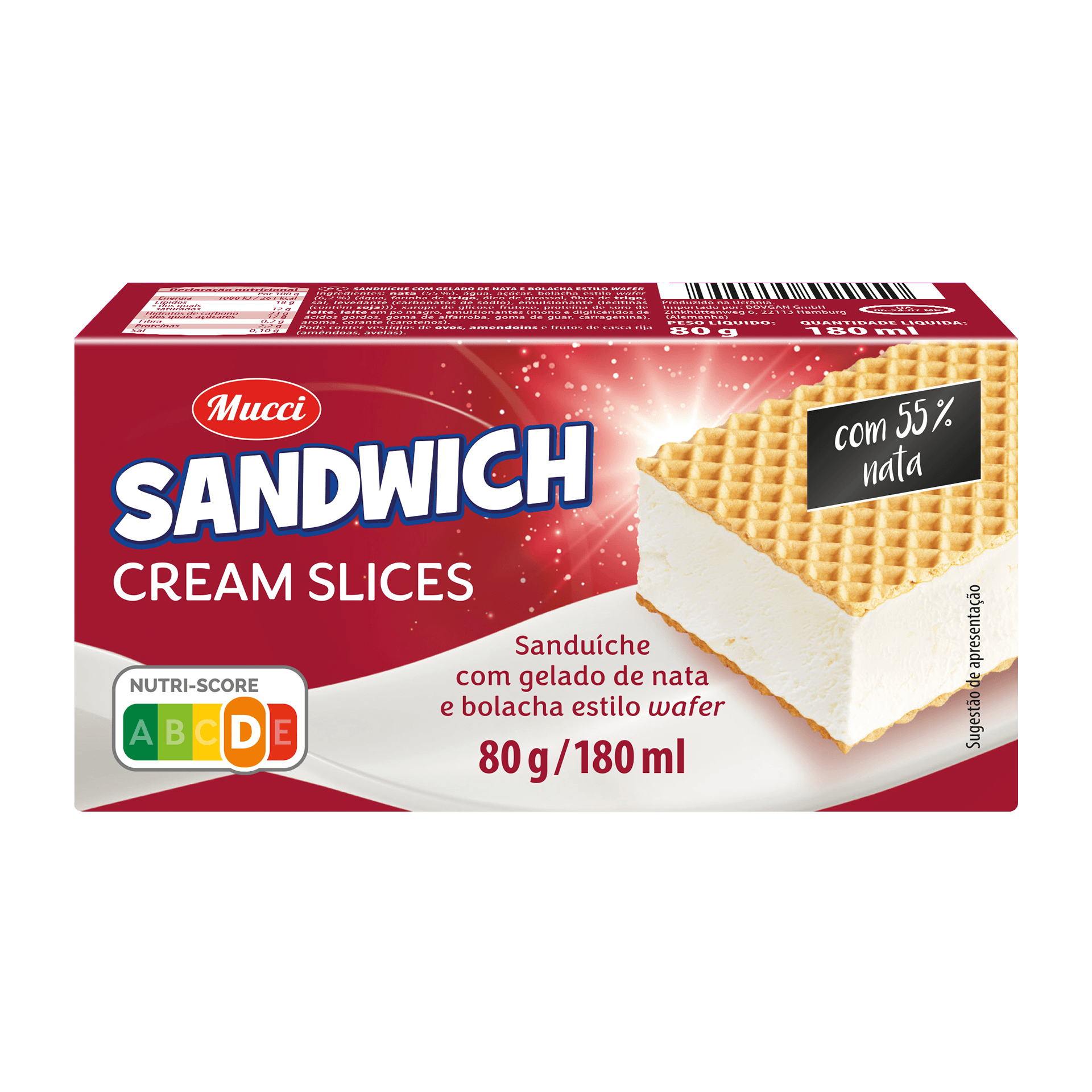 Gelado de Nata Sandwich
