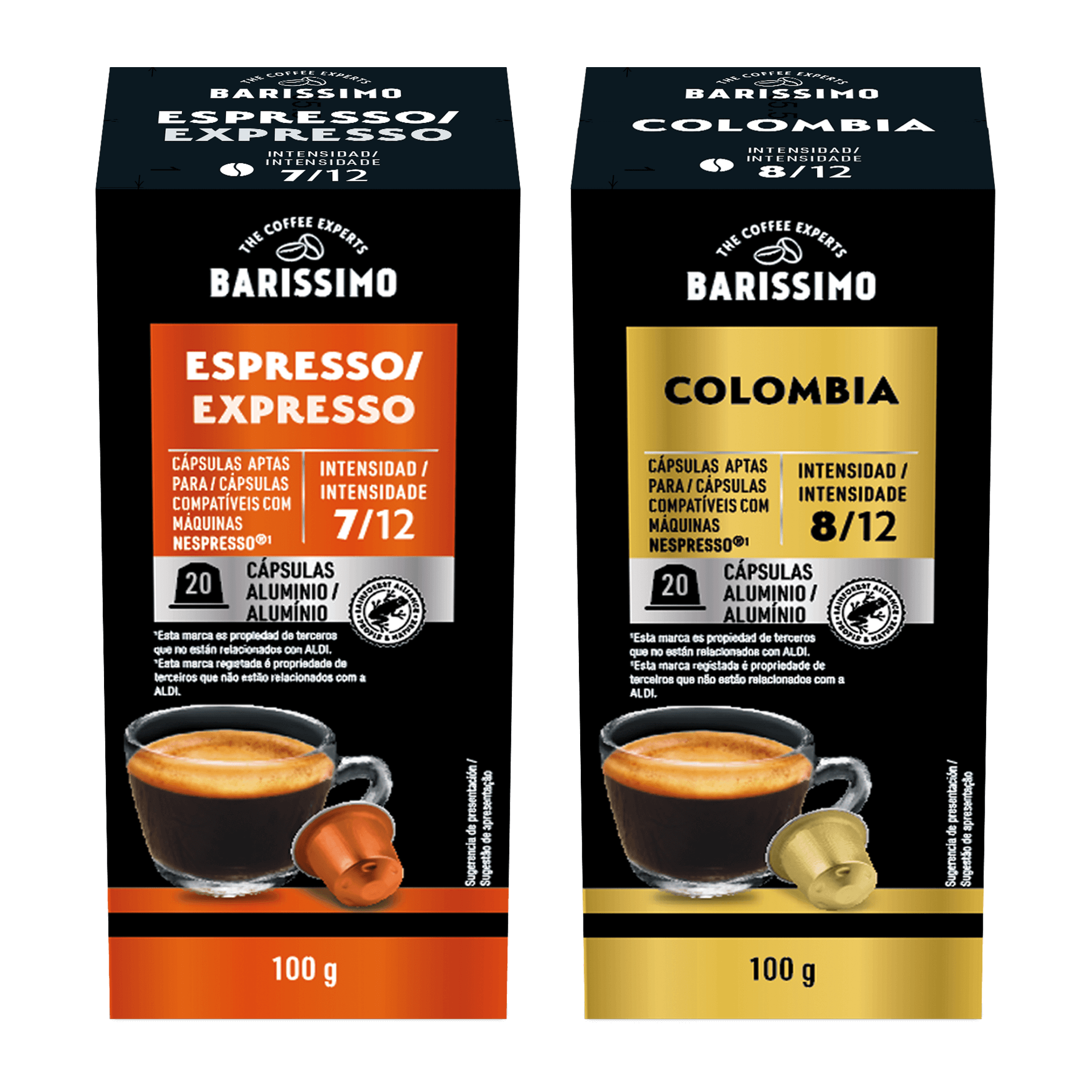 Cápsulas de Café Expresso/ Colombia BARISSIMO®