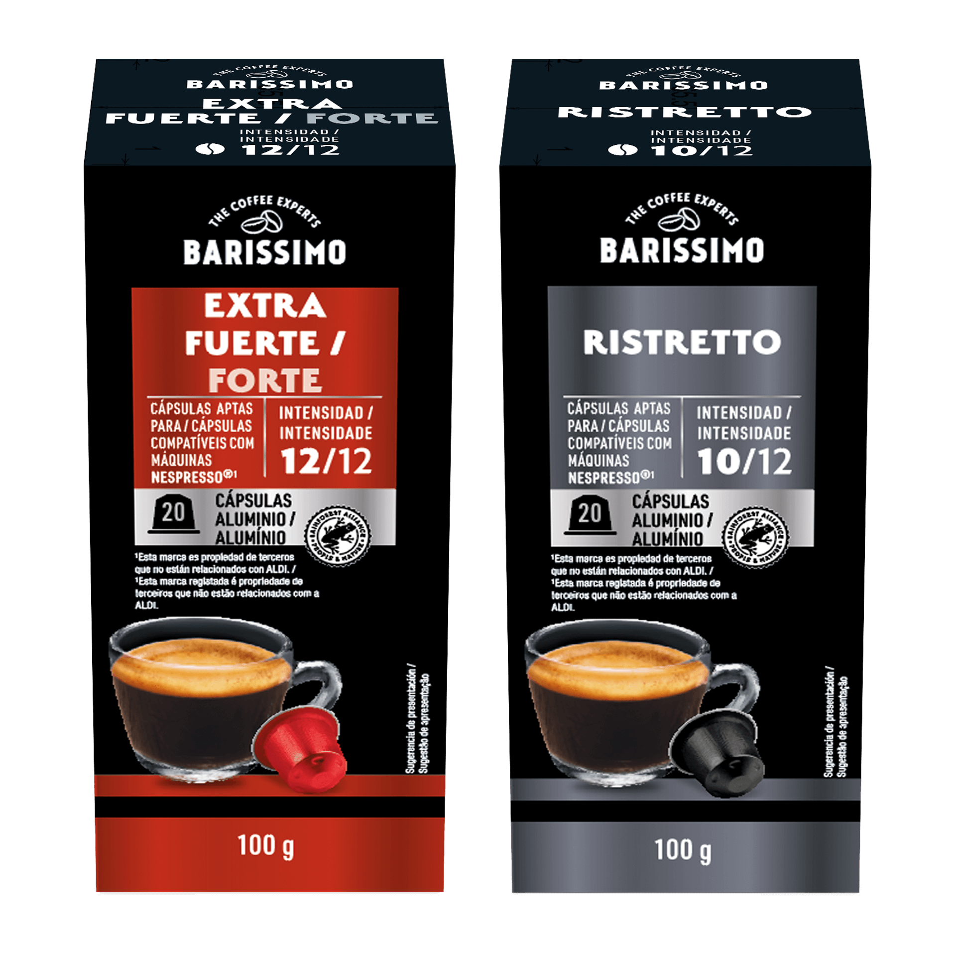 Cápsulas de Café Ristretto/ Extra Forte BARISSIMO®