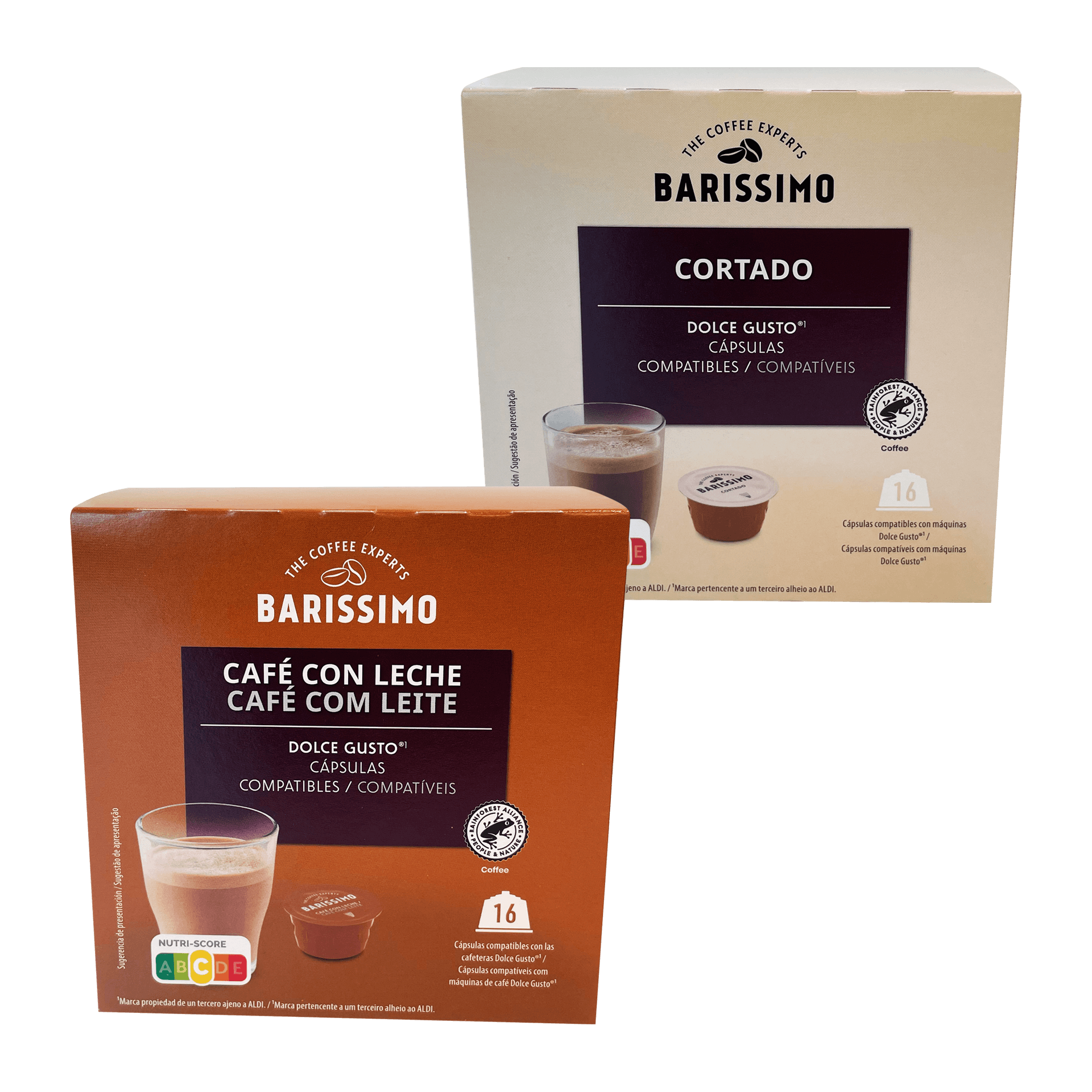 Cápsulas de Café Au Lait/ Cortado BARISSIMO®